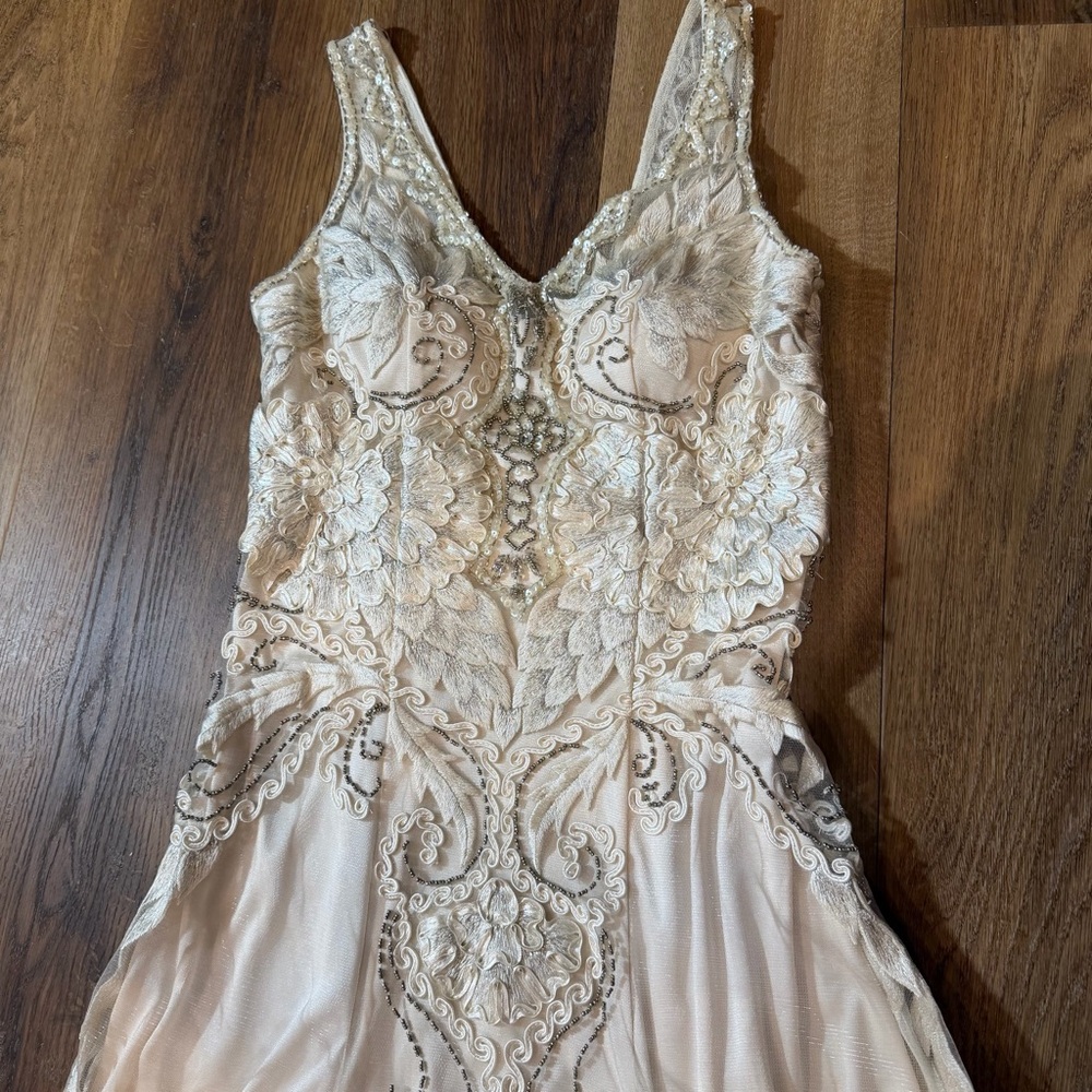 Vintage Y2K Beaded Dress Vintage Beaded Dress Sue Wong Vintage Wedding Dress - Picture 10 of 17